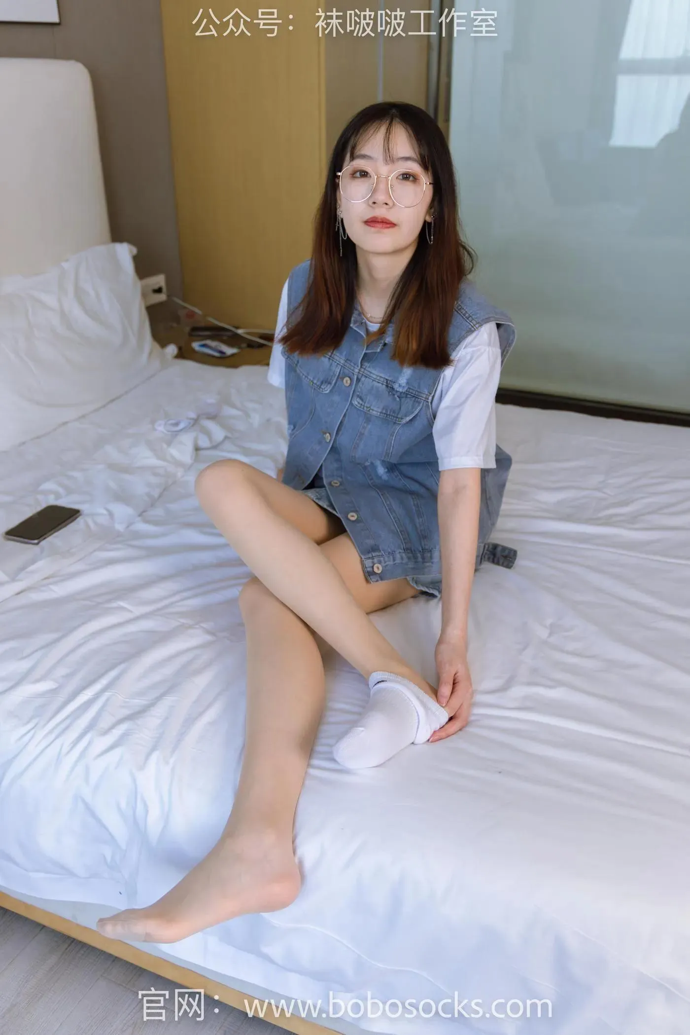 [BoBoSocks袜啵啵]NO.123 小甜豆-板鞋、白棉袜、肉丝 [140P]插图3